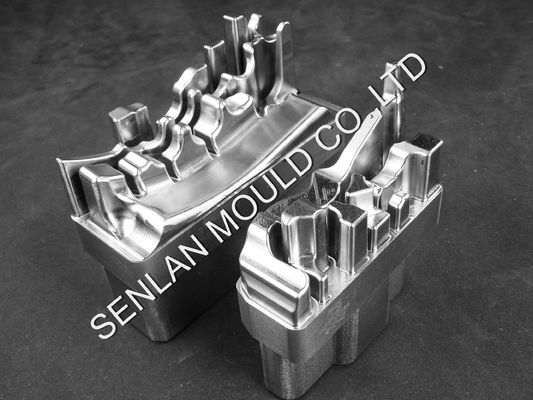 Polished Aluminium Die Casting Inserts. Komponen Cetakan Hidup Panjang.