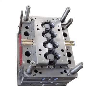 Precision 16-Cavity Screw Cap Mold. Sistem Hot Runner untuk Tutup Botol Air.