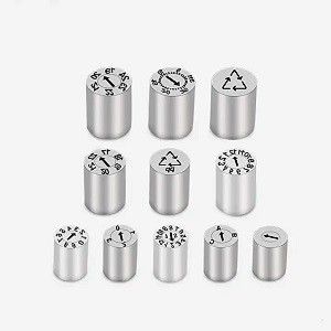 Stempel Tanggal Kustom 3 Tingkat - Pin Penanda Cetakan Baja Tahan Karat SUS420