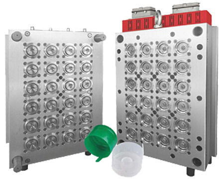 Custom Injection Mold with Ring Lifter for Oil Drum Caps, Designed for Flip-Top Lids