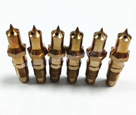 Beryllium Copper (CuBe) Nozzle Tips Alat presisi untuk sistem Hot Runner
